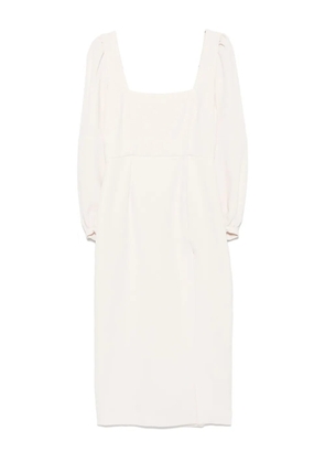 RACIL square-neck midi dress - Neutrals