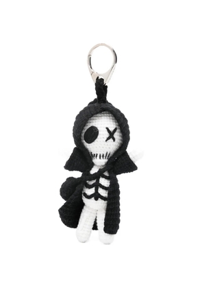 Alexander McQueen The Doll Sid skeleton charm keyring - White