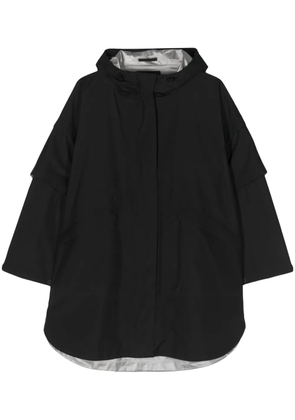 Herno hooded cape coat - Black