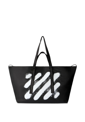 Off-White Diagonal Spray day tote bag - Black