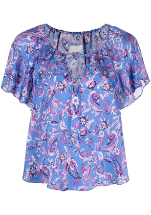 ISABEL MARANT Penelope floral-print blouse - Blue