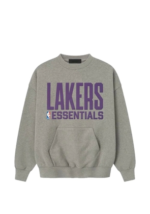 FEAR OF GOD ESSENTIALS lakers sports fit crewneck sweatshirt - Grey