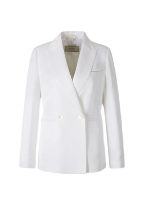 Peserico double-breasted chest-pocket blazer - White