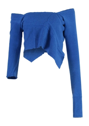 Talia Byre asymmetric crop top - Blue