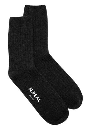 N.Peal rib house socks - Grey
