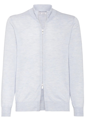 Brunello Cucinelli zipped cardigan - Blue