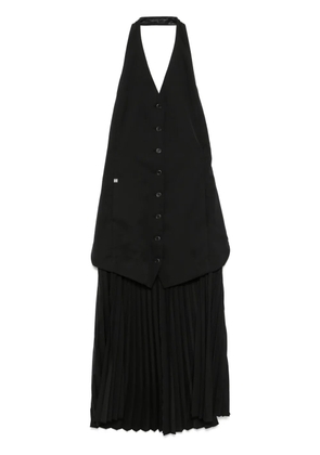 Helmut Lang halter vest dress - Black