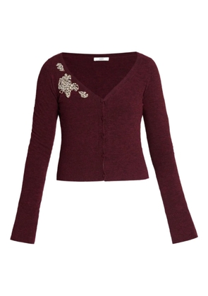 ERDEM cropped cardigan - Red