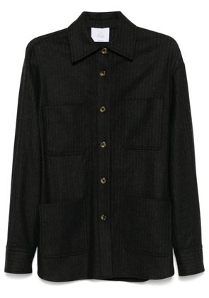 LE SULLY STUDIO pinstriped overshirt - Grey