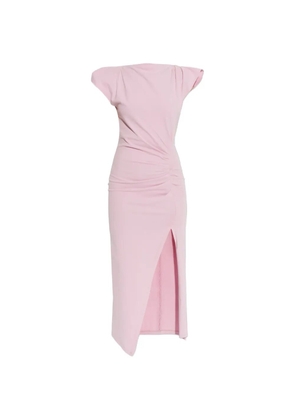 ISABEL MARANT ruched slit dress - Pink