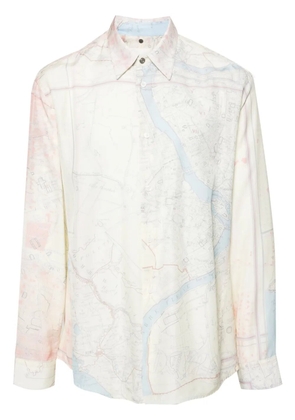 OAMC map-print shirt - Neutrals