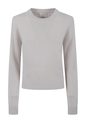 Allude ribbed crew-neck sweater - Neutrals
