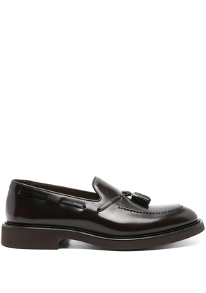 Doucal's tassel-detail leather loafers - Brown