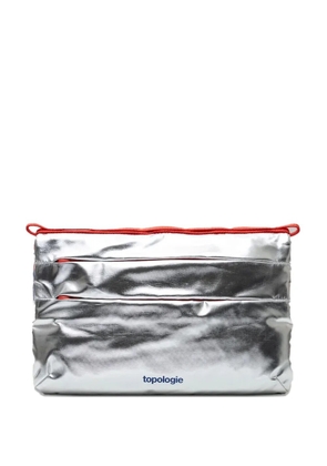 Topologie small Flat Sacoche clutch bag - Silver