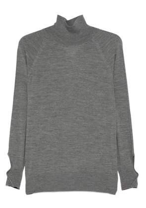 Liviana Conti cut-out roll-neck sweater - Grey