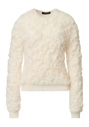 Fabiana Filippi textured round-neck sweater - White