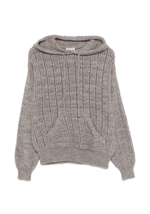 Aries long-sleeve hoodie sweater - Grey