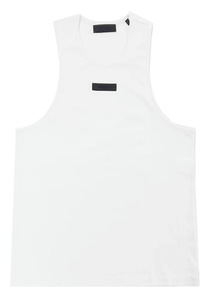 FEAR OF GOD ESSENTIALS logo-appliqué cotton tank top - White