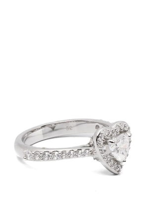 Swarovski heart ring - Silver