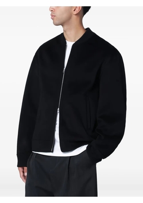 Soft Goat zip-up bomber jacket - Black