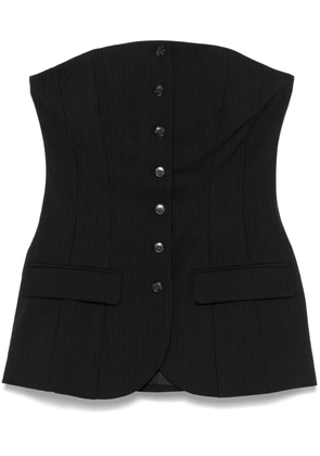 HERSKIND Jacqui Corsage top - Grey