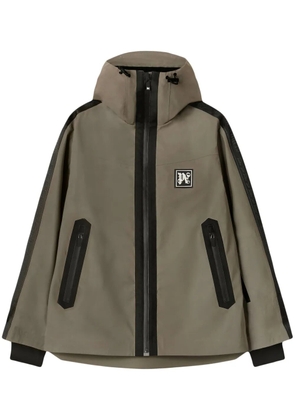 Palm Angels Reflective hooded ski jacket - Grey