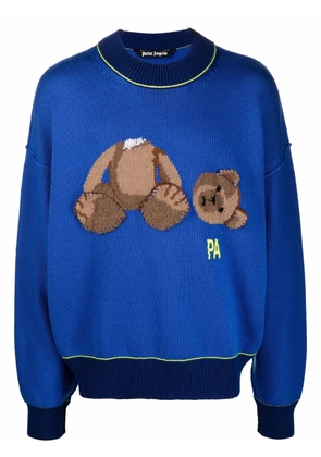 Palm Angels Teddy Bear jumper - Blue