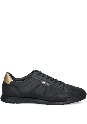 BOSS panelled sneakers - Black