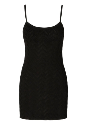 Missoni chevron-pattern mini dress - Black