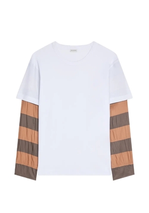 DRIES VAN NOTEN contrast-sleeves T-shirt - White