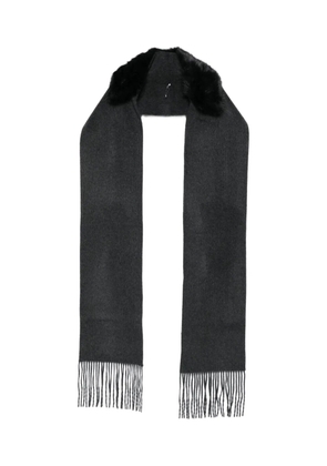 Liviana Conti fringed scarf - Grey