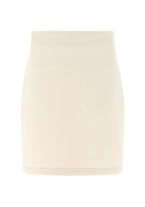 Fabiana Filippi scuba flared cashmere skirt - Neutrals