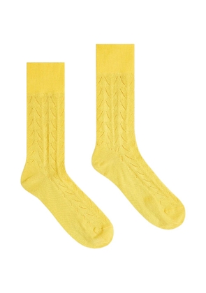 DRIES VAN NOTEN cotton socks - Yellow