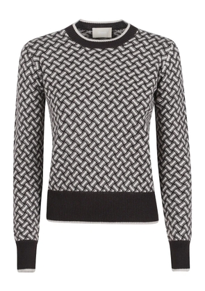 Drumohr crew neck patterned sweater - Grey
