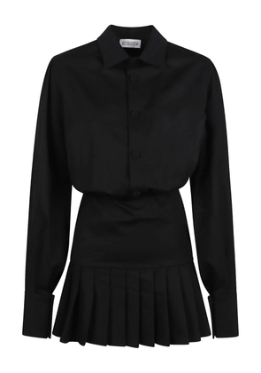Les Filles d'Eva button pleated mini dress - Black