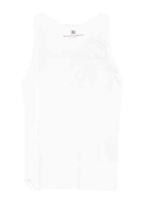 Ermanno Scervino lace-embellished tank top - White