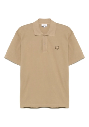 Maison Kitsuné Fox-motif polo shirt - Brown