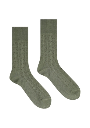 DRIES VAN NOTEN patterned socks - Green
