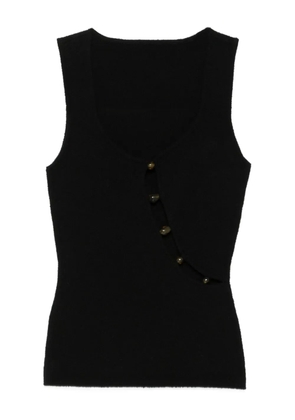 SIR. beaded cut-out tank top - Black
