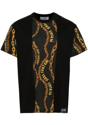 Versace Jeans Couture panelled cotton T-shirt - Black