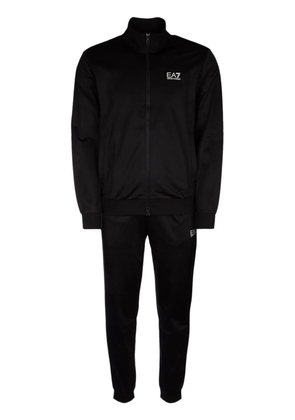 Ea7 Emporio Armani logo-print tracksuit - Black