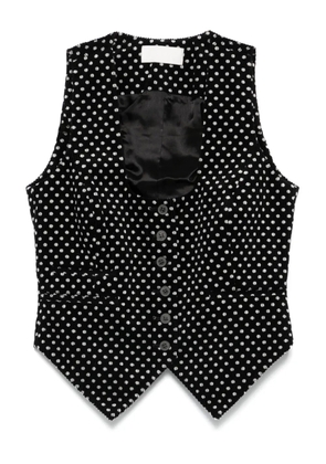 RACIL Nadia polka-dot waistcoat - Black
