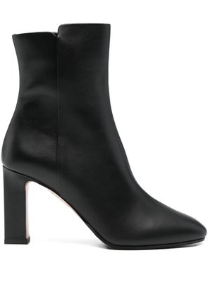 Aquazzura 80mm zipped round-toe boots - Black