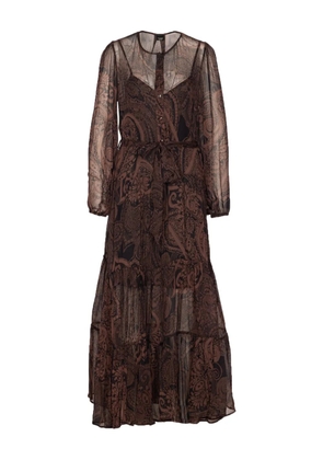 PINKO button-front maxi dress - Brown