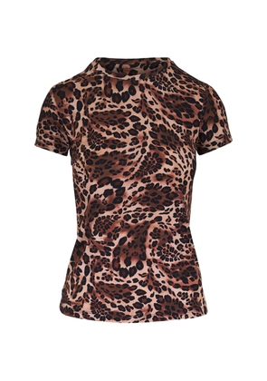 L'Agence printed top - Brown