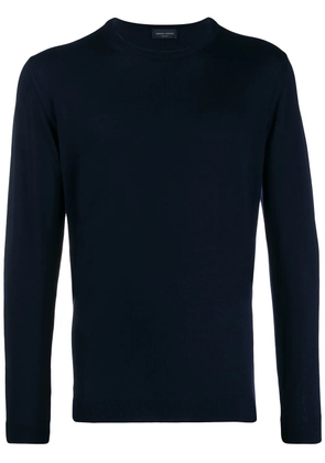 Roberto Collina long-sleeve fitted sweater - Blue