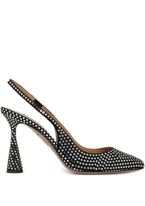 Aquazzura studded slingback heels - Black
