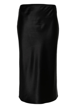 JOSEPH elasticated-waist silk skirt - Black
