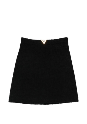 Valentino Garavani triangle-detail mini skirt - Black