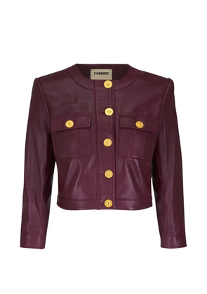 L'Agence Deidra cropped jacket - Red